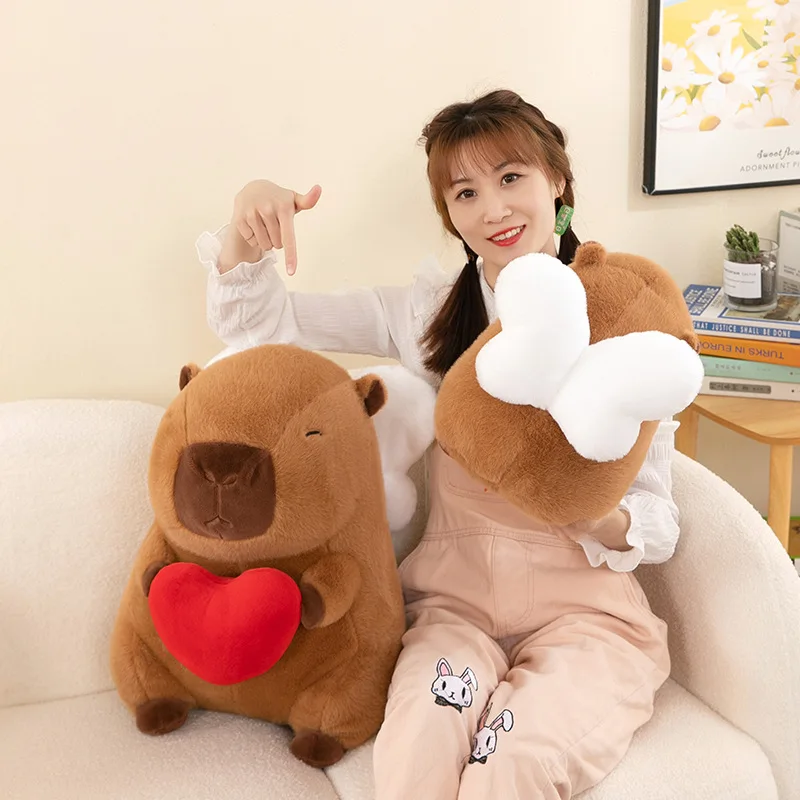 Angel Capybara Plush Pillow with Red Heart Soft Stuffed Animal for Kids Adults Valentine's Birthday Gift Home Decoration
Angel Capybara Plush Pillow with Red Heart Soft Stuffed Animal for Kids Adults Valentine's Birthday Gift Home Decoration