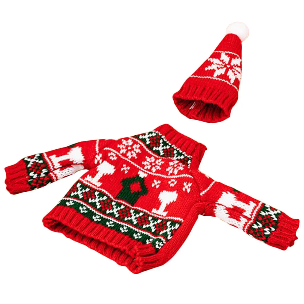 1Set Wine Bottle Cover Clothes Mini Hat Reusable Delicate Christmas Party Supply Decorative Wine Bottle Accessory
1Set Wine Bottle Cover Clothes Mini Hat Reusable Delicate Christmas Party Supply Decorative Wine Bottle Accessory