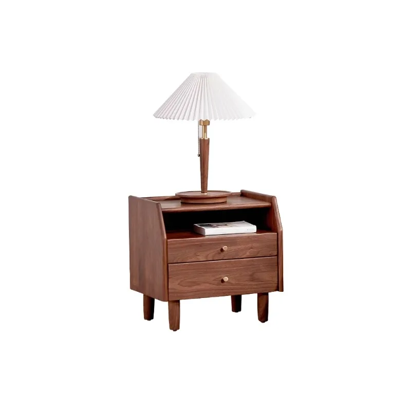 North American black walnut bedside table, Nordic simple all-solid wood bedside small cabinet, household bedroom storage
North American black walnut bedside table, Nordic simple all-solid wood bedside small cabinet, household bedroom storage
