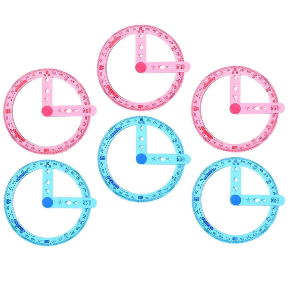 6 Pcs Protractor Demonstrator 360 Degree Transparent Plastic Circle Drawing Ruler Measuring Tool for Classroom Professional Math
6 Pcs Protractor Demonstrator 360 Degree Transparent Plastic Circle Drawing Ruler Measuring Tool for Classroom Professional Math
