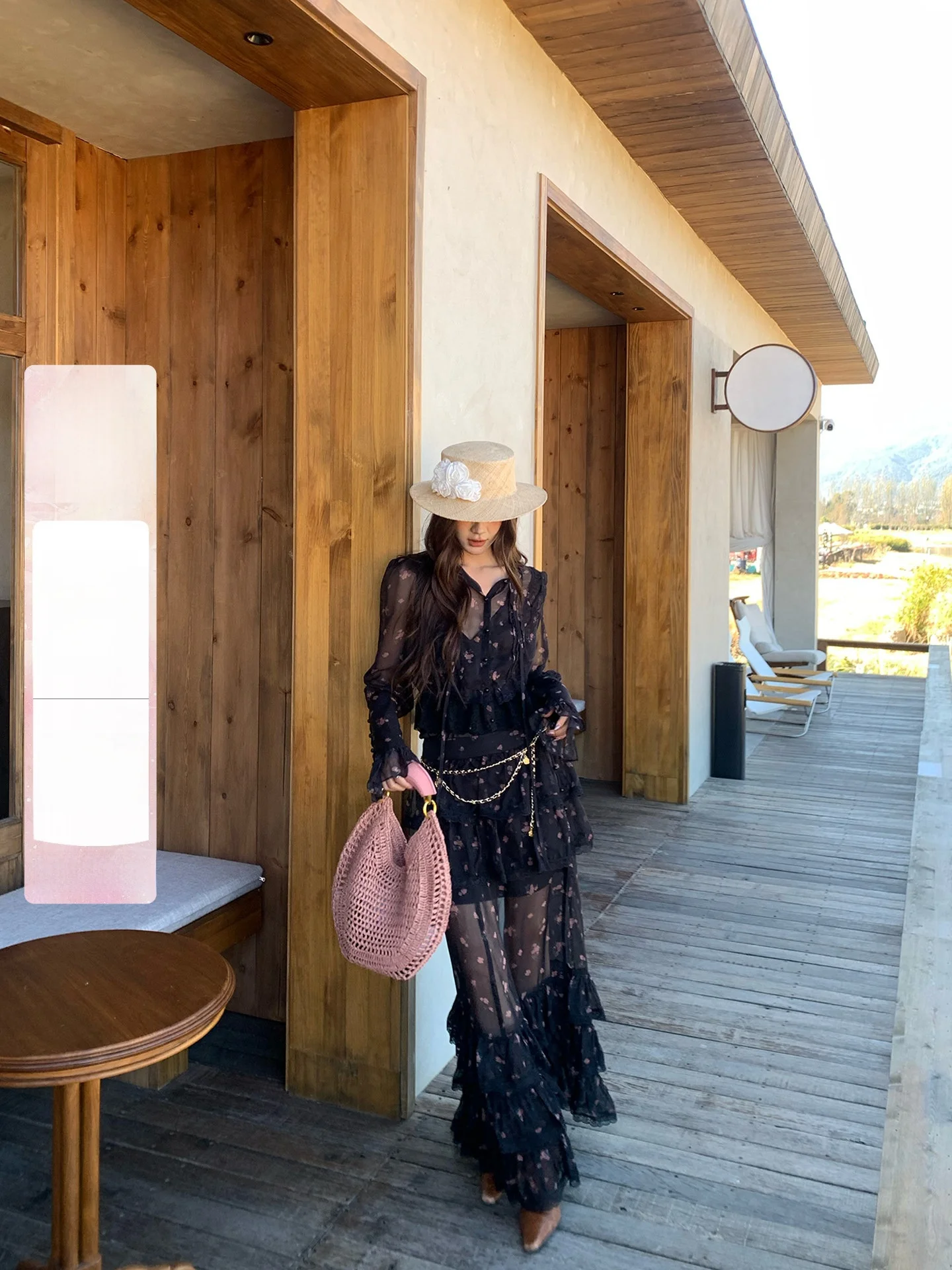 Elegant Vintage Black Floral Embellished Pleated See-through Long Sleeve Cake Skirt Set Women's Early Autumn New Style
Elegant Vintage Black Floral Embellished Pleated See-through Long Sleeve Cake Skirt Set Women's Early Autumn New Style