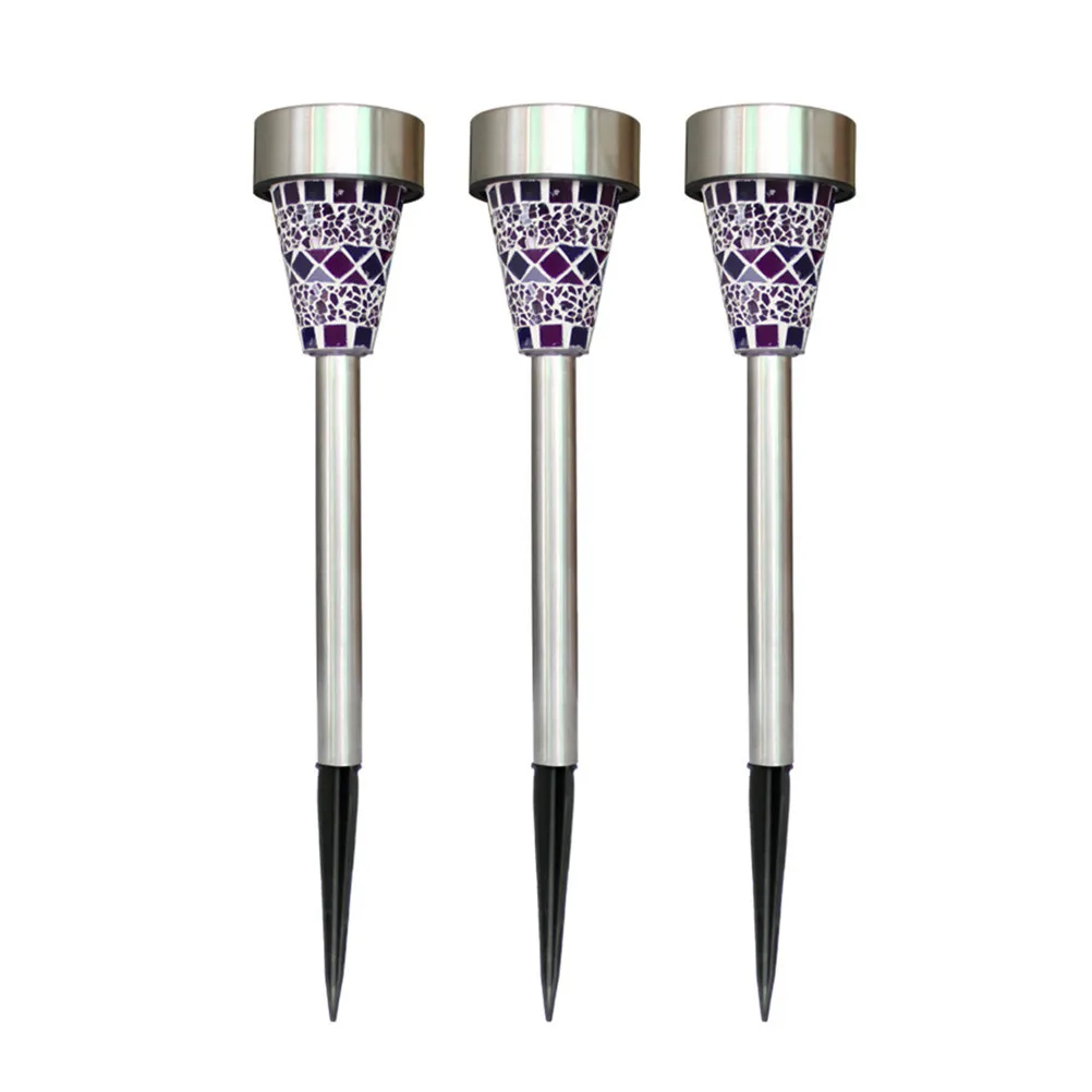3Pcs Solar Powered Pathway Lights Stainless Steel Mosaic LED Lawn Light Outdoor Garden Decor Waterproof Landscape Lighting
3Pcs Solar Powered Pathway Lights Stainless Steel Mosaic LED Lawn Light Outdoor Garden Decor Waterproof Landscape Lighting