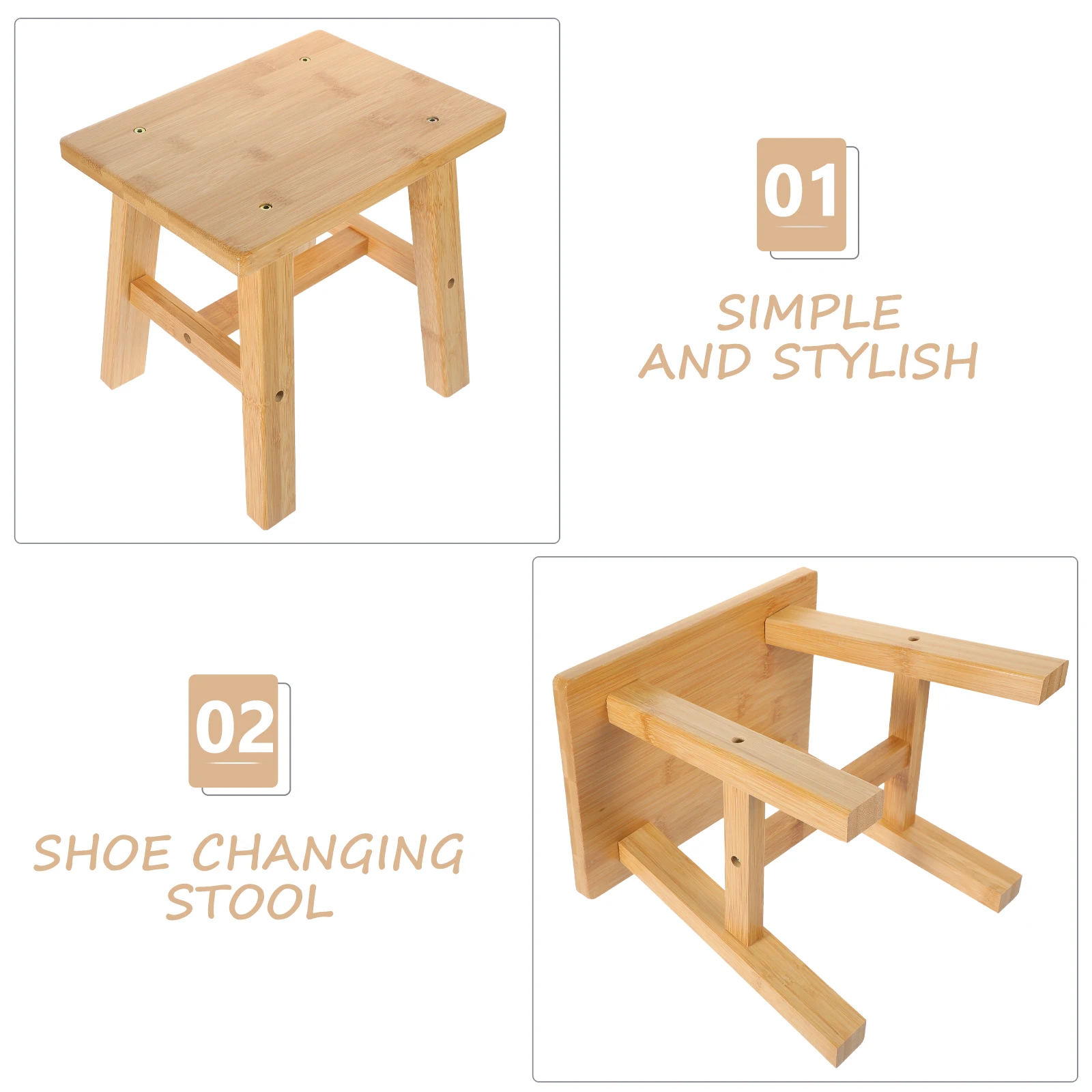 Bamboo Foot Stool Shoe Changing Toddler Kitchen Small Stools Plant Table Indoor Sitting Travel Lightweight Stable Structure High
Bamboo Foot Stool Shoe Changing Toddler Kitchen Small Stools Plant Table Indoor Sitting Travel Lightweight Stable Structure High