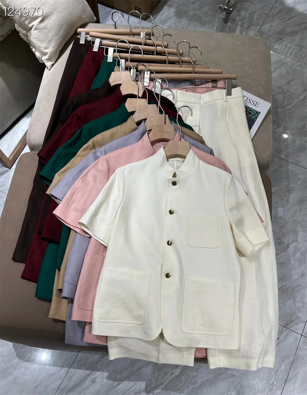 Clothing 2 piece Set Linen Short Sleeve Top With High-Waisted Trousers Suit For Women
Clothing 2 piece Set Linen Short Sleeve Top With High-Waisted Trousers Suit For Women