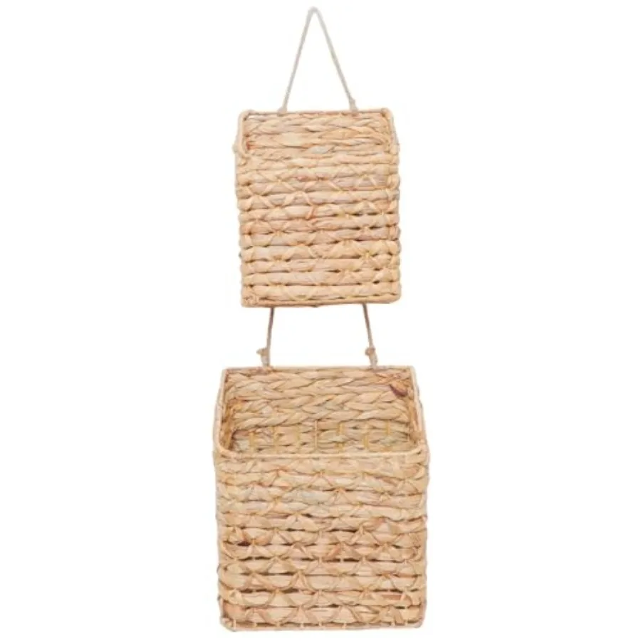 Wall Hanging Wicker Water Hyacinth storage baskets Set, Woven Rustic Natural Farmhouse Door Baskets Organizer for decor, Kitche
Wall Hanging Wicker Water Hyacinth storage baskets Set, Woven Rustic Natural Farmhouse Door Baskets Organizer for decor, Kitche
