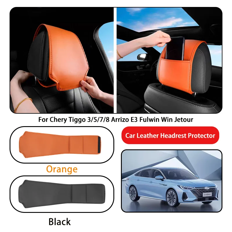 Leather Car Headrest Cover Anti-dirty and Wear-resistant For Chery Tiggo 3/5/7/8 Arrizo E3 Fulwin Win Jetour
Leather Car Headrest Cover Anti-dirty and Wear-resistant For Chery Tiggo 3/5/7/8 Arrizo E3 Fulwin Win Jetour