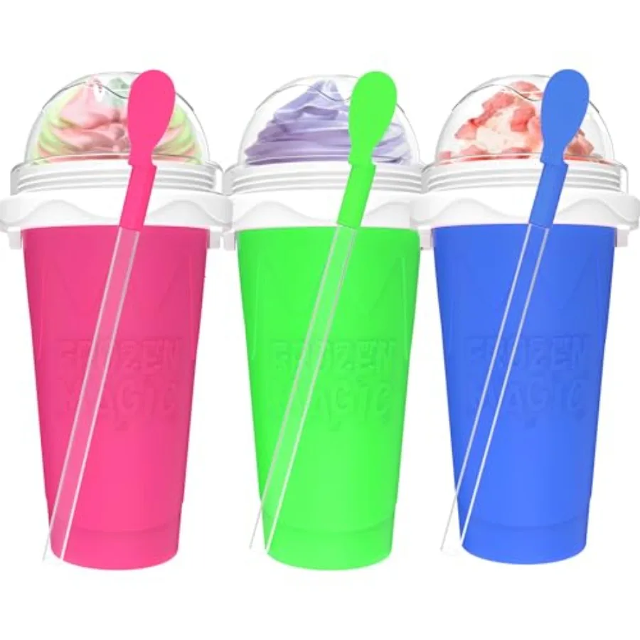 3PCS Slushie Maker Cups, DIY Magic Slushy Maker Squeeze Cups, Smoothie Slushy Cup for Juices, Milk and Ice Cream Make, Double L
3PCS Slushie Maker Cups, DIY Magic Slushy Maker Squeeze Cups, Smoothie Slushy Cup for Juices, Milk and Ice Cream Make, Double L