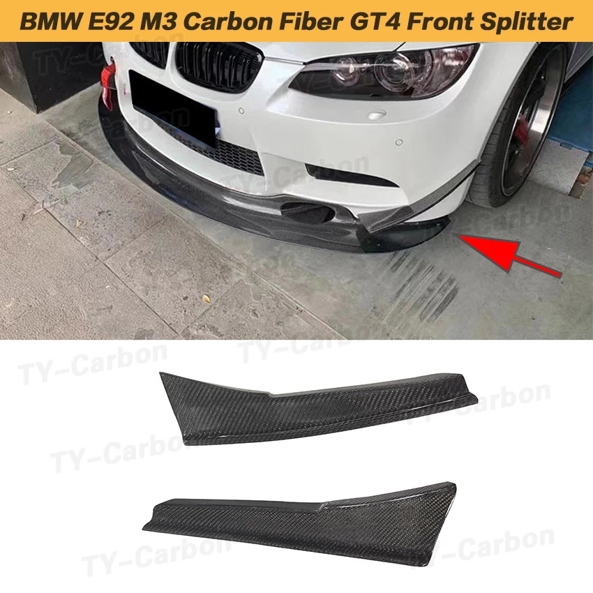 Carbon Fiber/FRP Front Bumper Splitters For BMW E90 E92 E93 M3 2006 - 2013 Front Bumper Canards Fins 2PCS GT-4 Style
Carbon Fiber/FRP Front Bumper Splitters For BMW E90 E92 E93 M3 2006 - 2013 Front Bumper Canards Fins 2PCS GT-4 Style