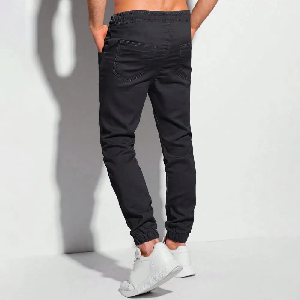 Casual Trousers Men's Ankle-banded Jogging Trousers with Pockets for Daily Wear Outdoor Activities Solid Color Elastic for Work
Casual Trousers Men's Ankle-banded Jogging Trousers with Pockets for Daily Wear Outdoor Activities Solid Color Elastic for Work