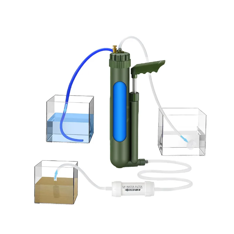 Outdoor Water Purifier - Camping Portable Survival Filter - Pre-UF Hand Pump Pressure Type RO Filtration Water Purifier
Outdoor Water Purifier - Camping Portable Survival Filter - Pre-UF Hand Pump Pressure Type RO Filtration Water Purifier