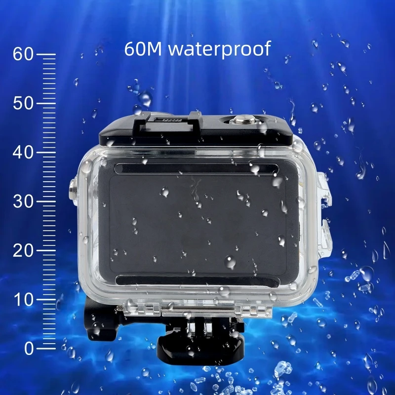 60M Depth Waterproof Case For DJI Action 6 Camera Accessories Sensitive Underwater Operation Protective Cover
60M Depth Waterproof Case For DJI Action 6 Camera Accessories Sensitive Underwater Operation Protective Cover