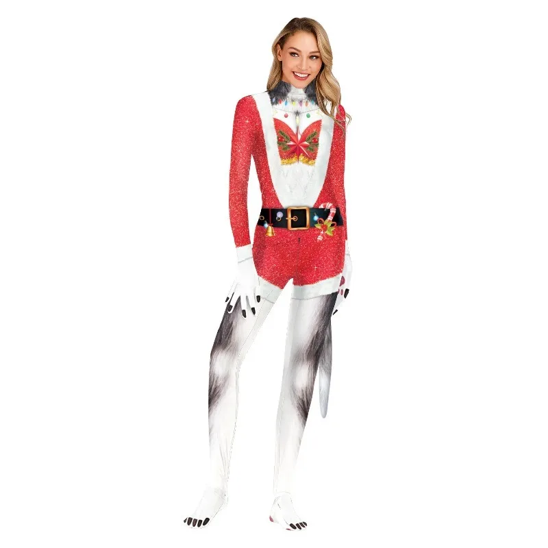 Santa Style Full Body Zentai Suit 3D Printed Christmas Animal Cosplay Costume Carnival Party Role Playing Outfits for Women Men
Santa Style Full Body Zentai Suit 3D Printed Christmas Animal Cosplay Costume Carnival Party Role Playing Outfits for Women Men