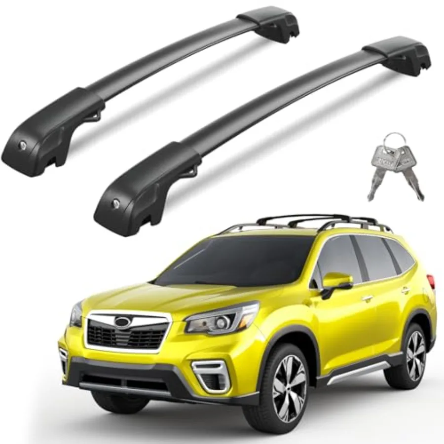 300lbs Lockable Roof Rack Cross Bars Compatible with Subaru Forester 2014-2026 with Raised Side Rails Not for Wilderness Heavy
300lbs Lockable Roof Rack Cross Bars Compatible with Subaru Forester 2014-2026 with Raised Side Rails Not for Wilderness Heavy