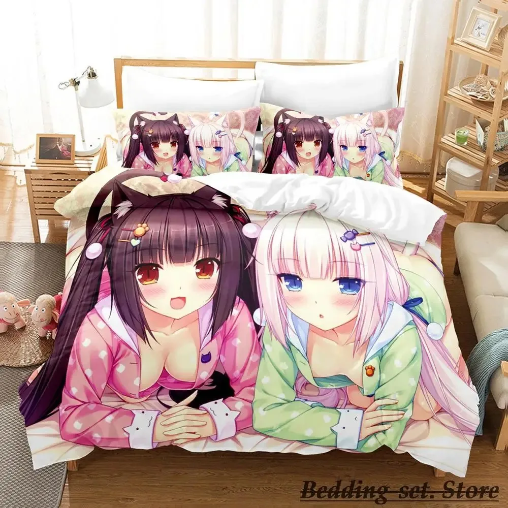 New NEKOPARA OVA Bedding Set Single Twin Full Queen King Size Bed Set Adult Kid Bedroom Duvetcover Sets Anime parure de lit Bed
New NEKOPARA OVA Bedding Set Single Twin Full Queen King Size Bed Set Adult Kid Bedroom Duvetcover Sets Anime parure de lit Bed