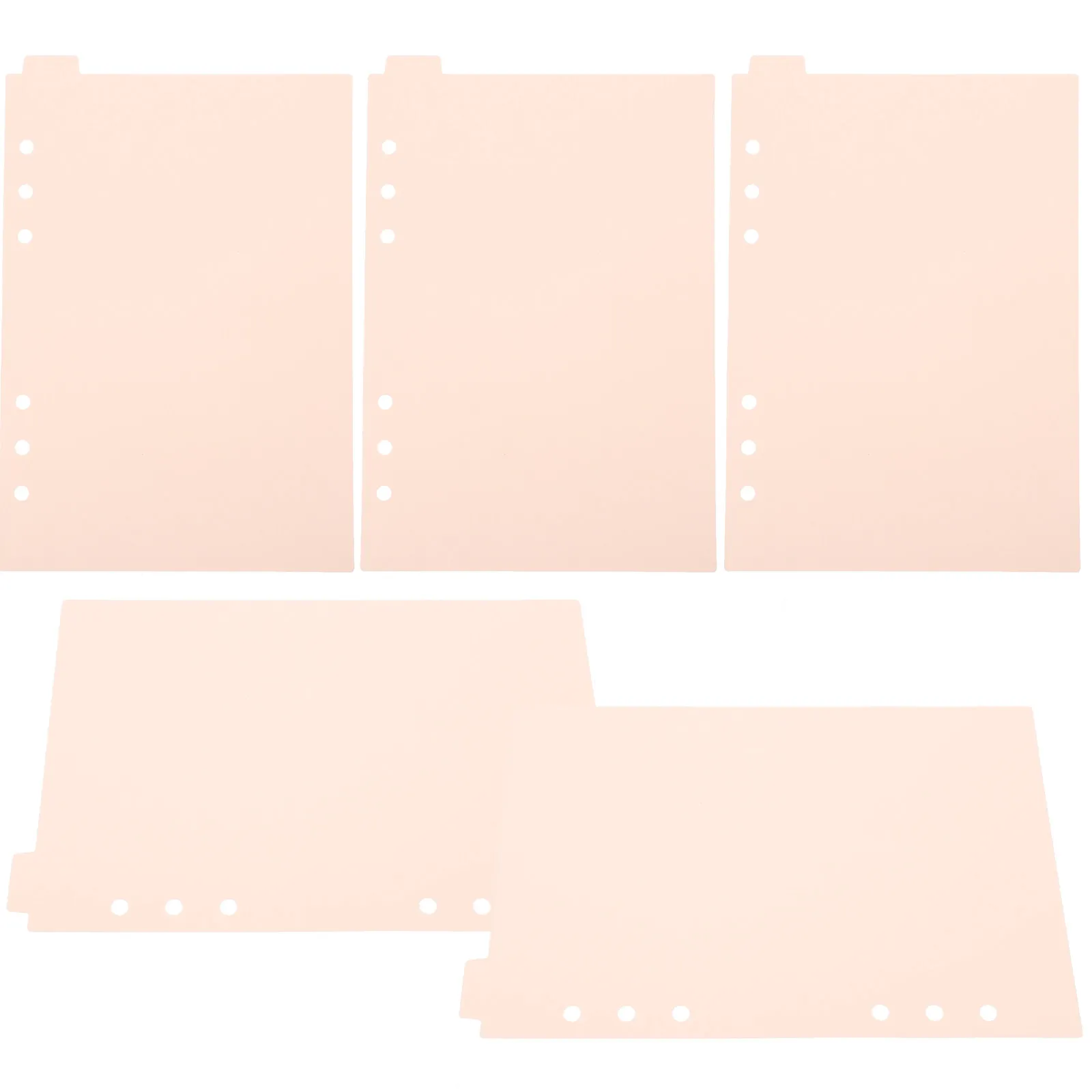 5Pcs Pink Divider Paper A5 6-Hole Tab Dividers for Binder Premium Plastic Page Organizers for School Office Journal Notebook
5Pcs Pink Divider Paper A5 6-Hole Tab Dividers for Binder Premium Plastic Page Organizers for School Office Journal Notebook
