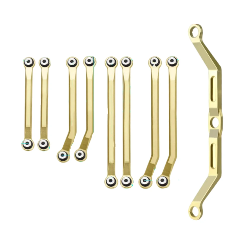 RCGOFOLLOW Brass Stronger Steering Link Rod Steering Linkage Tie Rod for 1/18 RC Crawler TRX4M Upgrade Parts
RCGOFOLLOW Brass Stronger Steering Link Rod Steering Linkage Tie Rod for 1/18 RC Crawler TRX4M Upgrade Parts