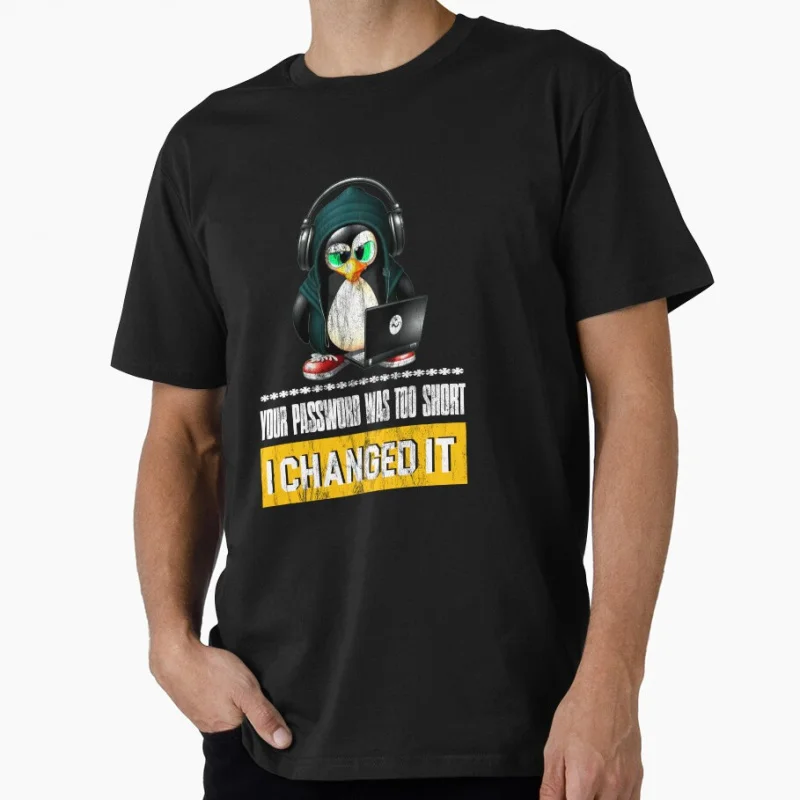 Your Password Was To Shoort - I Changed It for Linux Hackers funny t shirt Software Engineer clothes Developer Large size Tops
Your Password Was To Shoort - I Changed It for Linux Hackers funny t shirt Software Engineer clothes Developer Large size Tops