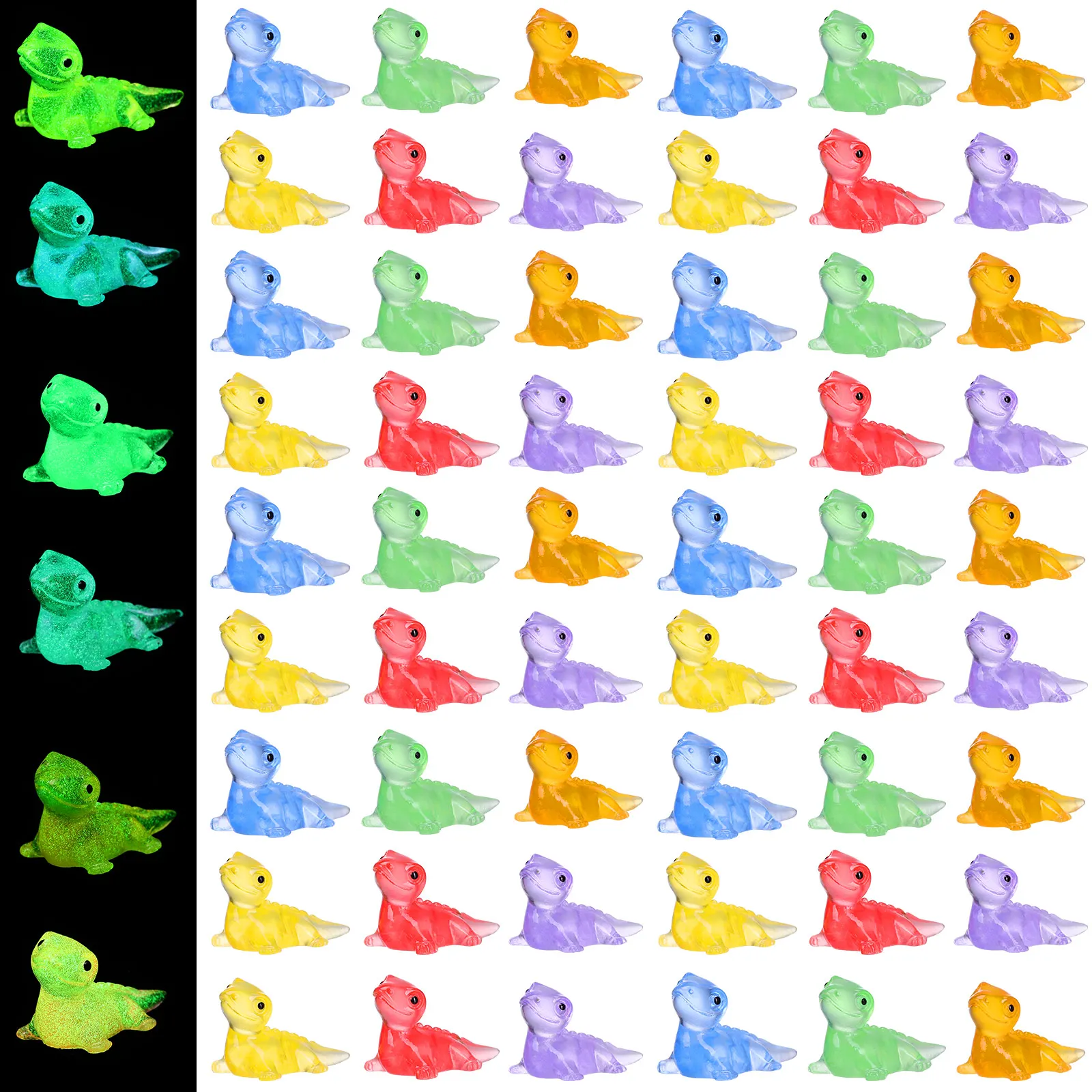 60pcs Resin Gecko Mini Figurines Cute Animal Glow Colorful Decor Tiny Lizard Decors Bonsai Garden Accessories
60pcs Resin Gecko Mini Figurines Cute Animal Glow Colorful Decor Tiny Lizard Decors Bonsai Garden Accessories