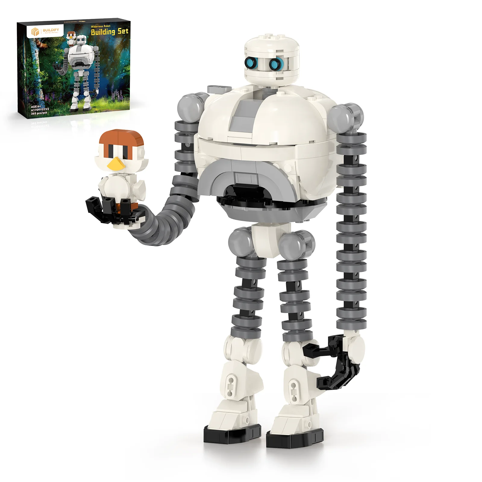 Wilderness Roz Robot & Brightbill Action Figure Building Set of 2, Cartoon Cute Model Building Toy Kit for Movie Fans, Kids 6+
Wilderness Roz Robot & Brightbill Action Figure Building Set of 2, Cartoon Cute Model Building Toy Kit for Movie Fans, Kids 6+