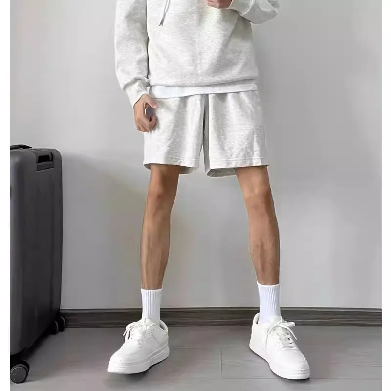 American Sle Basic Pure Color Dstring Sports orts Men Summer Loose Casual White ay Straight Tube Five-Quarter Pants
American Sle Basic Pure Color Dstring Sports orts Men Summer Loose Casual White ay Straight Tube Five-Quarter Pants