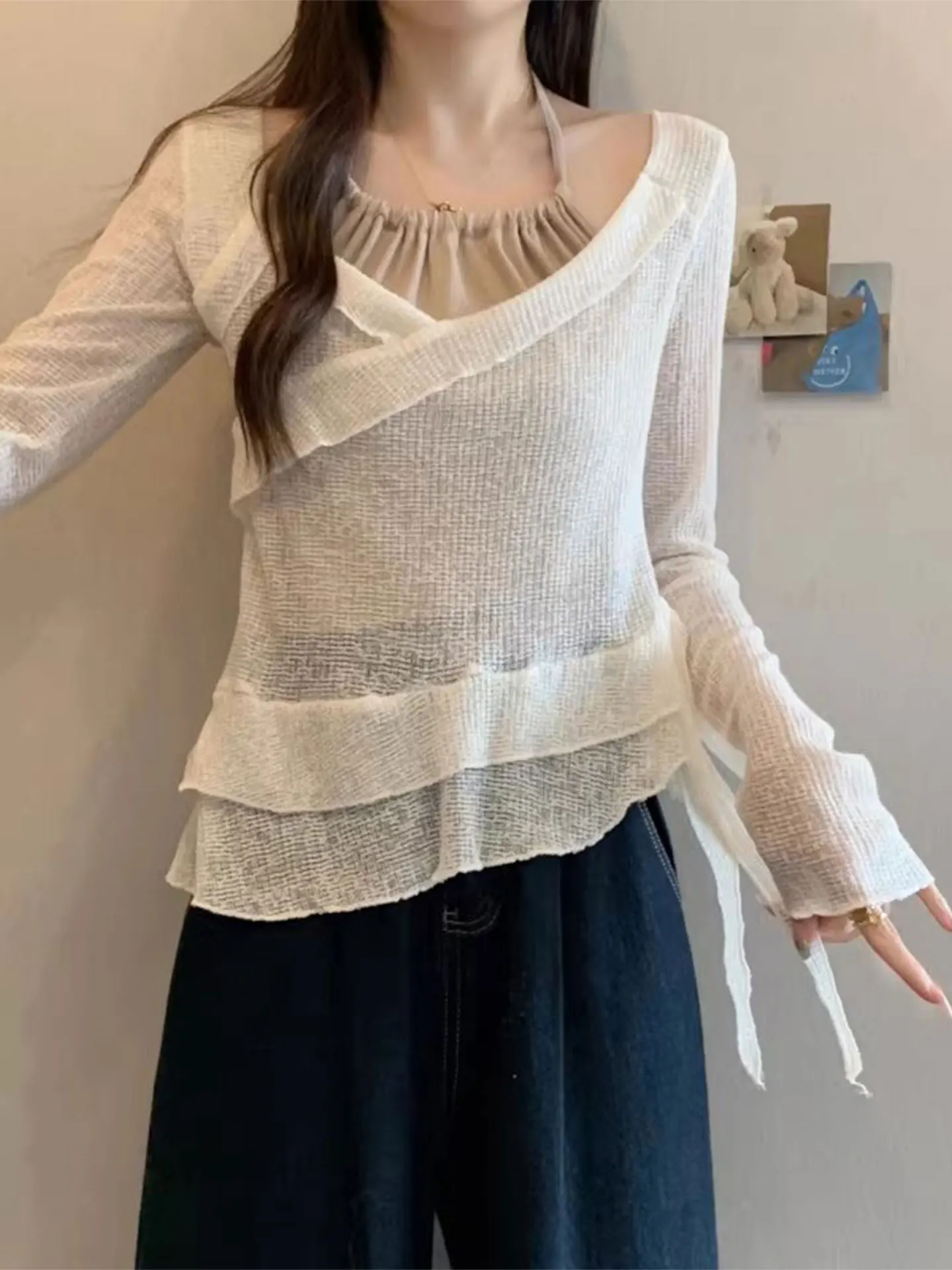 Ele Long Sve Ne Hanging T-irt Women's plus Size Spring Casual Sle Irregular Hemline Beautiful Little irt
Ele Long Sve Ne Hanging T-irt Women's plus Size Spring Casual Sle Irregular Hemline Beautiful Little irt
