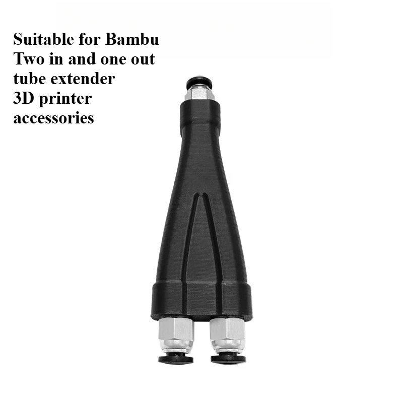 FOR Bambu 3D printer accessories, two-in-one-out connectors, multi-color tube extender
FOR Bambu 3D printer accessories, two-in-one-out connectors, multi-color tube extender
