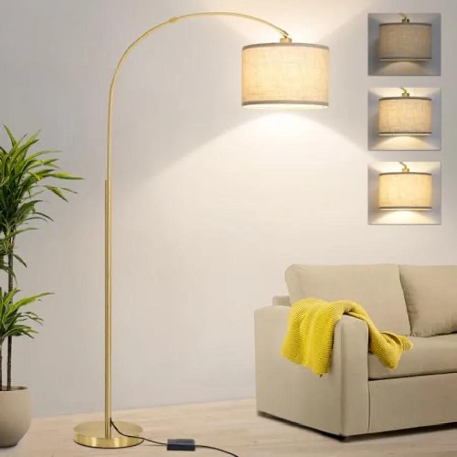 Arc Floor Lamp, Dimmable Floor Lamp for Living Room, Mordern Standing Light with Adjustable Lamp Head, Tall Pole Lamp Over Couc
Arc Floor Lamp, Dimmable Floor Lamp for Living Room, Mordern Standing Light with Adjustable Lamp Head, Tall Pole Lamp Over Couc
