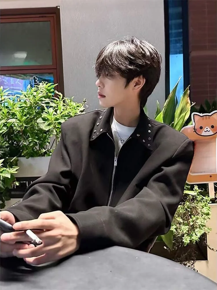 Bla ort Padded oulder Men's Jaet Spring Autumn Design Unique Cleanfit Premium American Collar Coat Youth Casual Wear
Bla ort Padded oulder Men's Jaet Spring Autumn Design Unique Cleanfit Premium American Collar Coat Youth Casual Wear