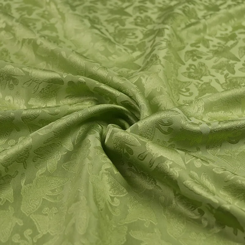 New Chinese-style upper garment and cheongsam fabric made of pure silk
New Chinese-style upper garment and cheongsam fabric made of pure silk