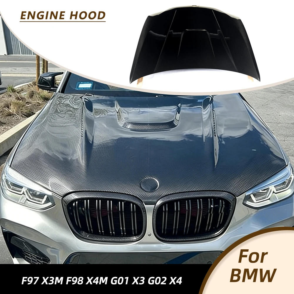 Крышка капота для BMW F97 X3M F98 X4M G01 X3 G02 X4 2019-2024, передний гоночный обвес из сухого карбона
Крышка капота для BMW F97 X3M F98 X4M G01 X3 G02 X4 2019-2024, передний гоночный обвес из сухого карбона
