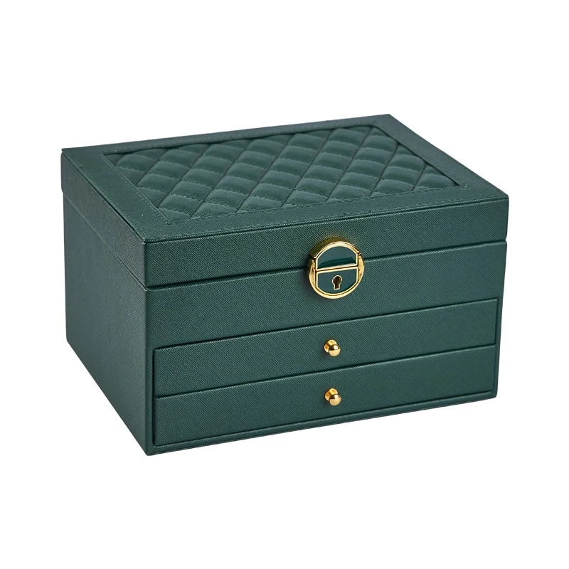 1Pc New Creative Jewelry Storage Box, Rhombus Design Large Capacity Jewelry Case, Multifunctional Lockable Organizer
1Pc New Creative Jewelry Storage Box, Rhombus Design Large Capacity Jewelry Case, Multifunctional Lockable Organizer