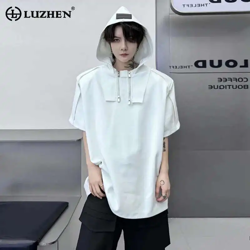 LUZHEN Hoodies Sleeved Zipper Fashion Short Splicing T Design Shirts Summer Original Sweatshirts Trendy Sport Men's Tops LZ9621
LUZHEN Hoodies Sleeved Zipper Fashion Short Splicing T Design Shirts Summer Original Sweatshirts Trendy Sport Men's Tops LZ9621