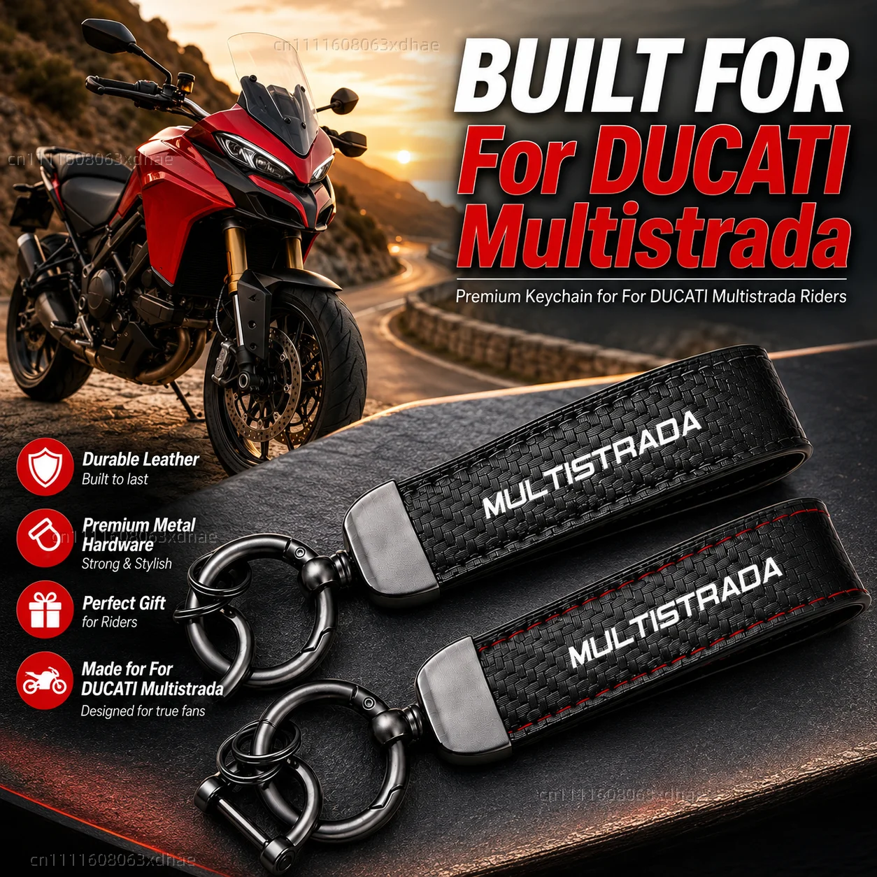 High-Grade Leather Motorcycle Keychain Holder Keyring Accessories For DUCATI Multistrada 950 1100 1260 1200 S GT 1200S V4
High-Grade Leather Motorcycle Keychain Holder Keyring Accessories For DUCATI Multistrada 950 1100 1260 1200 S GT 1200S V4