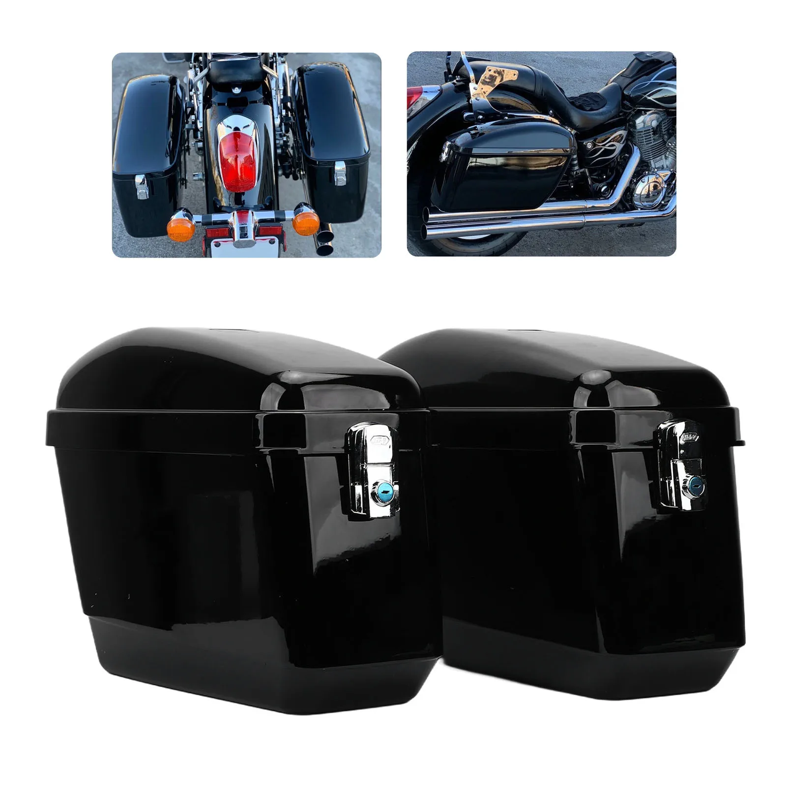 Motorcycle Side Hard Saddle Box Bags 45L Capacity Weatherproof Motorcycle Saddle Hard Luggage Case with Keys and Mounting Kit
Motorcycle Side Hard Saddle Box Bags 45L Capacity Weatherproof Motorcycle Saddle Hard Luggage Case with Keys and Mounting Kit