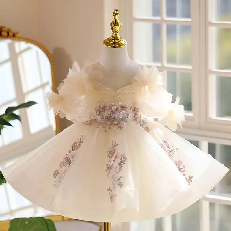 Jill Wish Elegant Beige Arab Girl Dress Appliques Lace Kids Princess Birthday Wedding Party Children Holiday Ball Gown J533
Jill Wish Elegant Beige Arab Girl Dress Appliques Lace Kids Princess Birthday Wedding Party Children Holiday Ball Gown J533