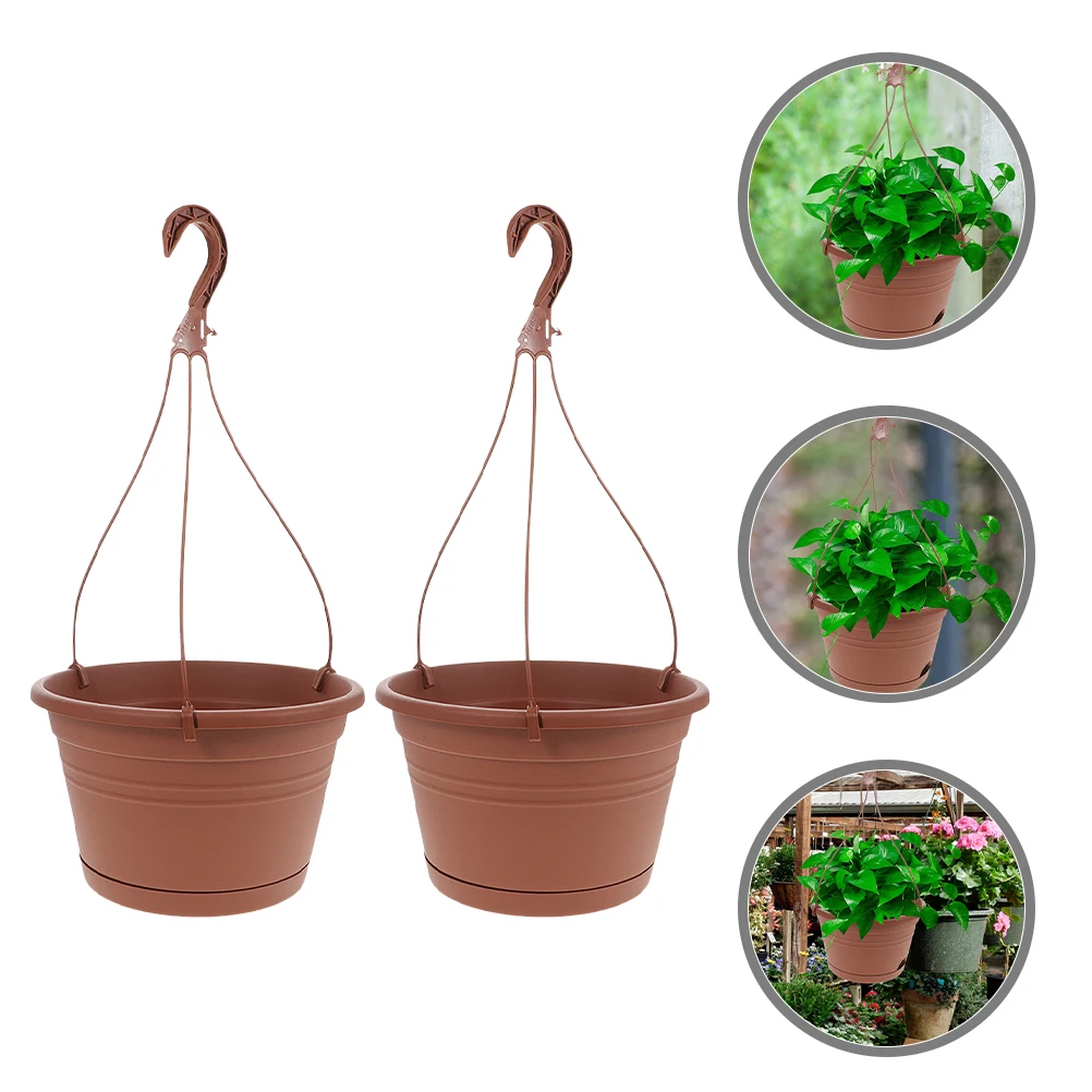 2pcs Hanging Planter 255mm Gray Plastic WallMounted Balcony Fence Flower Pots for Suitable Home
2pcs Hanging Planter 255mm Gray Plastic WallMounted Balcony Fence Flower Pots for Suitable Home
