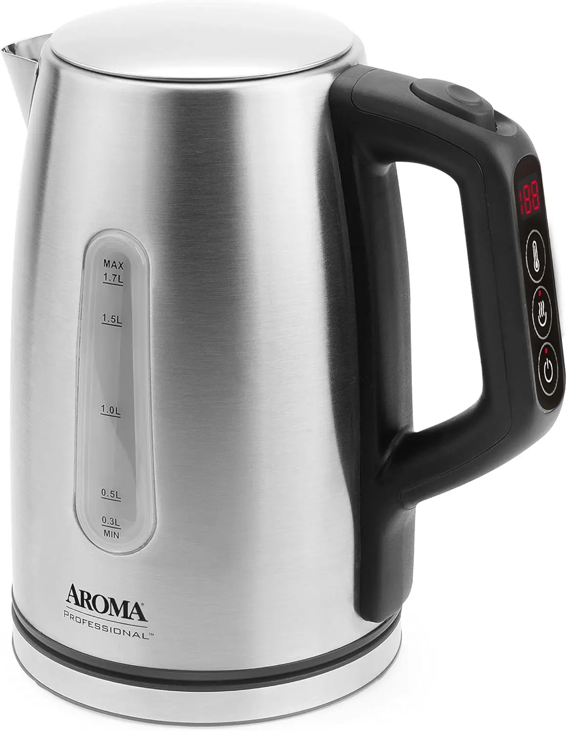 1.7L Electric Kettle with Digital Temp Control, Rapid Boil 1500W, Auto Shut-Off
1.7L Electric Kettle with Digital Temp Control, Rapid Boil 1500W, Auto Shut-Off