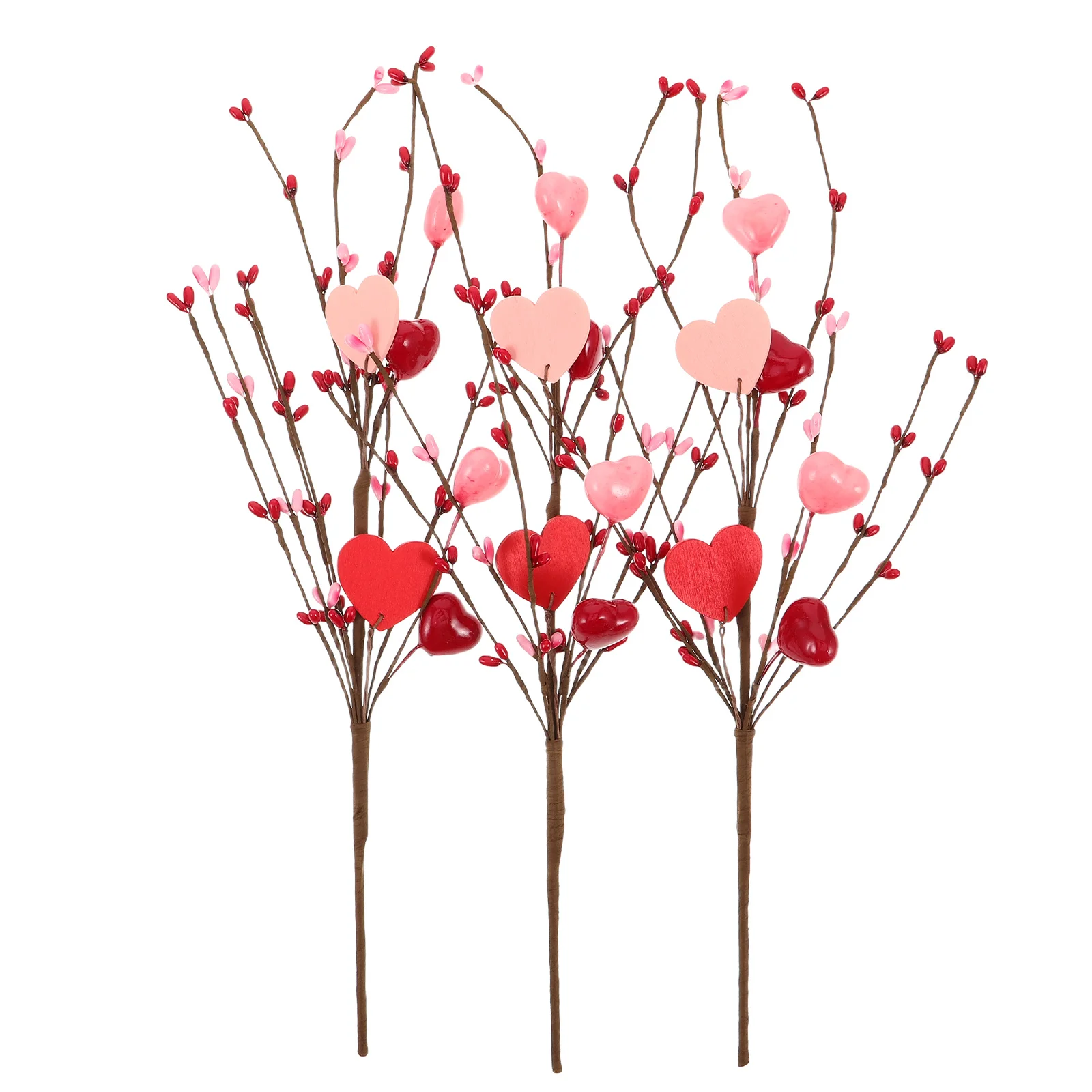 3Pcs Valentine's Day Decor Heart Picks Artificial Flower Stems Bendable Branches for Table Centerpiece Home Wedding Vase Fillers
3Pcs Valentine's Day Decor Heart Picks Artificial Flower Stems Bendable Branches for Table Centerpiece Home Wedding Vase Fillers