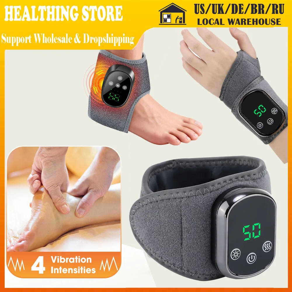 Electric Ankle Wrist Massager Hot Compress 3 Vibration Modes Fits Left/Right Ankle Hand for Muscle Fatigue US/UK/DE Warehouse
Electric Ankle Wrist Massager Hot Compress 3 Vibration Modes Fits Left/Right Ankle Hand for Muscle Fatigue US/UK/DE Warehouse