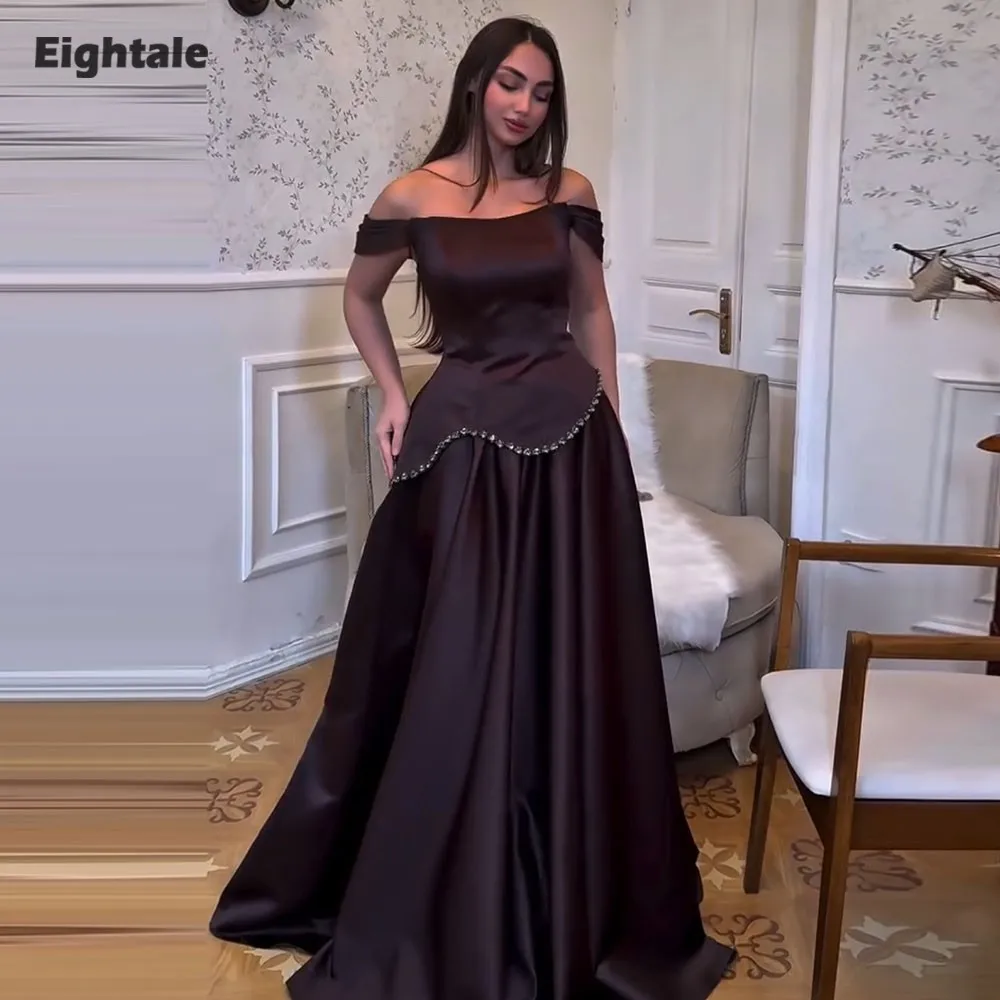 Eightale Arabic Evening Dress Beaded Scoop Customized A-Line Satin Prom Wedding Party Gown Vestidos De Gala
Eightale Arabic Evening Dress Beaded Scoop Customized A-Line Satin Prom Wedding Party Gown Vestidos De Gala