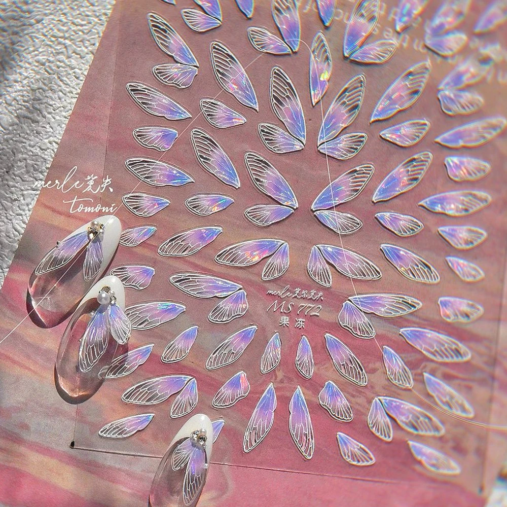 Purple Pink Gradient Translucent Butterfly Dragonfly Insects Wings Jelly 3D Nail Art Sticker Angel Feather Wings Manicure Decals
Purple Pink Gradient Translucent Butterfly Dragonfly Insects Wings Jelly 3D Nail Art Sticker Angel Feather Wings Manicure Decals