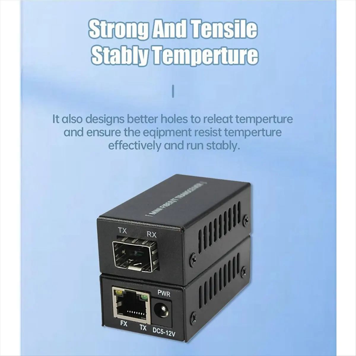 RJ45 Fiber Optic Transceiver Gigabit SFP Single-Mode Single Fiber 1.25G Transceiver 100/1000M Fiber Optic Transceiver
RJ45 Fiber Optic Transceiver Gigabit SFP Single-Mode Single Fiber 1.25G Transceiver 100/1000M Fiber Optic Transceiver