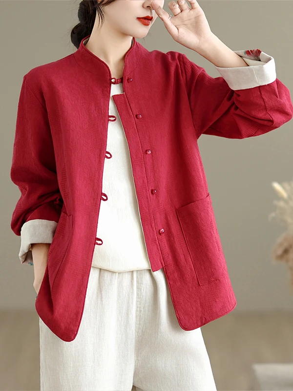 Новая китайская ретро-рубашка из льна с пуговицами для женщин, двухслойная шелковая верхняя одежда в стиле дзен для чаепития, весна
Новая китайская ретро-рубашка из льна с пуговицами для женщин, двухслойная шелковая верхняя одежда в стиле дзен для чаепития, весна