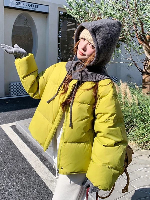 Detachable Knitted Hooded Puffer Jaet Women's ort Sle Winter 2025 New Faion Youthful Thiened Outerwear
Detachable Knitted Hooded Puffer Jaet Women's ort Sle Winter 2025 New Faion Youthful Thiened Outerwear