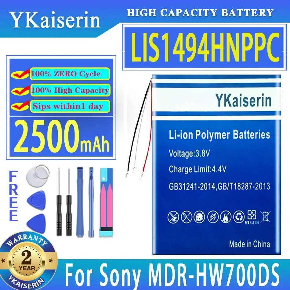 Mp3 Mp4 Battery Long Lasting 2500mah LIS1494HNPPC For Sony MP3 Nwz-F800 F805 F806 Nwz-A15 LIS1494 Mdr-HW700DS High-Capacity
Mp3 Mp4 Battery Long Lasting 2500mah LIS1494HNPPC For Sony MP3 Nwz-F800 F805 F806 Nwz-A15 LIS1494 Mdr-HW700DS High-Capacity