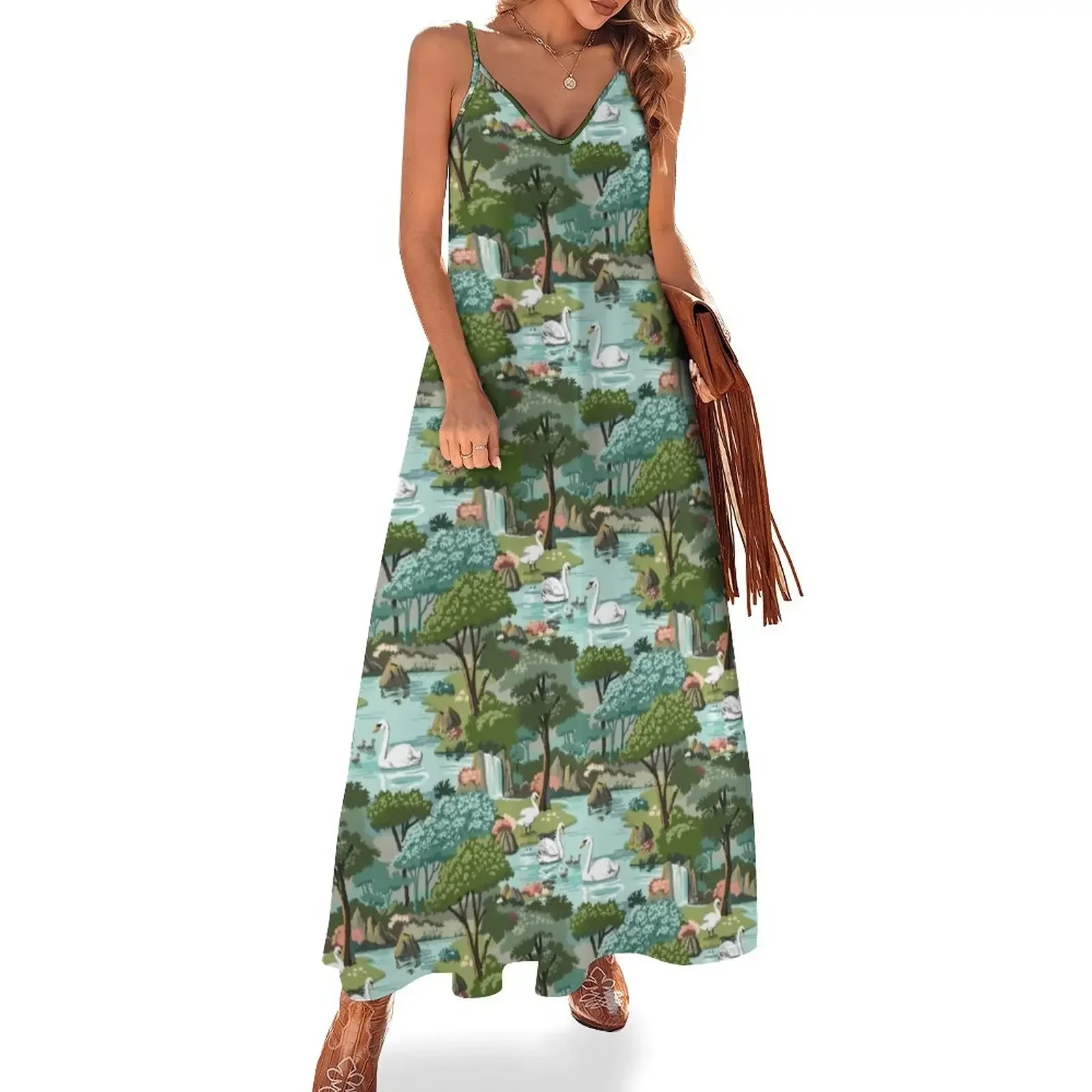 Swan Lake Vintage Style Paint by Number Pattern Sleeveless Dress Summer dresses for women Evening gown Dress
Swan Lake Vintage Style Paint by Number Pattern Sleeveless Dress Summer dresses for women Evening gown Dress