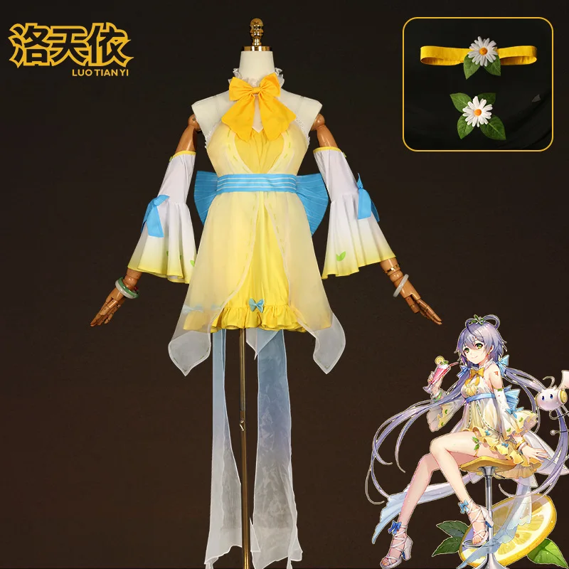 Luo Tianyi Cosplay Costume Virtual Idol Outfit Luo Tianyi Dress Nail Stage Performance Party Role Play Uniform for Women Girls
Luo Tianyi Cosplay Costume Virtual Idol Outfit Luo Tianyi Dress Nail Stage Performance Party Role Play Uniform for Women Girls