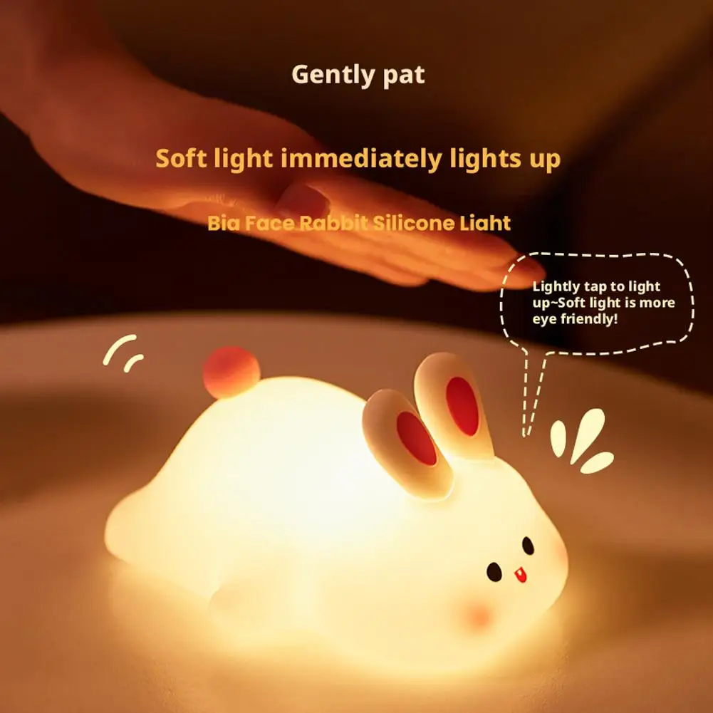 Creative Warm Night Light Bedroom Atmosphere Rechargeable Table Bedside Patting Lamp Cute Funny Rabbit Lamb Design Timing Lamp
Creative Warm Night Light Bedroom Atmosphere Rechargeable Table Bedside Patting Lamp Cute Funny Rabbit Lamb Design Timing Lamp