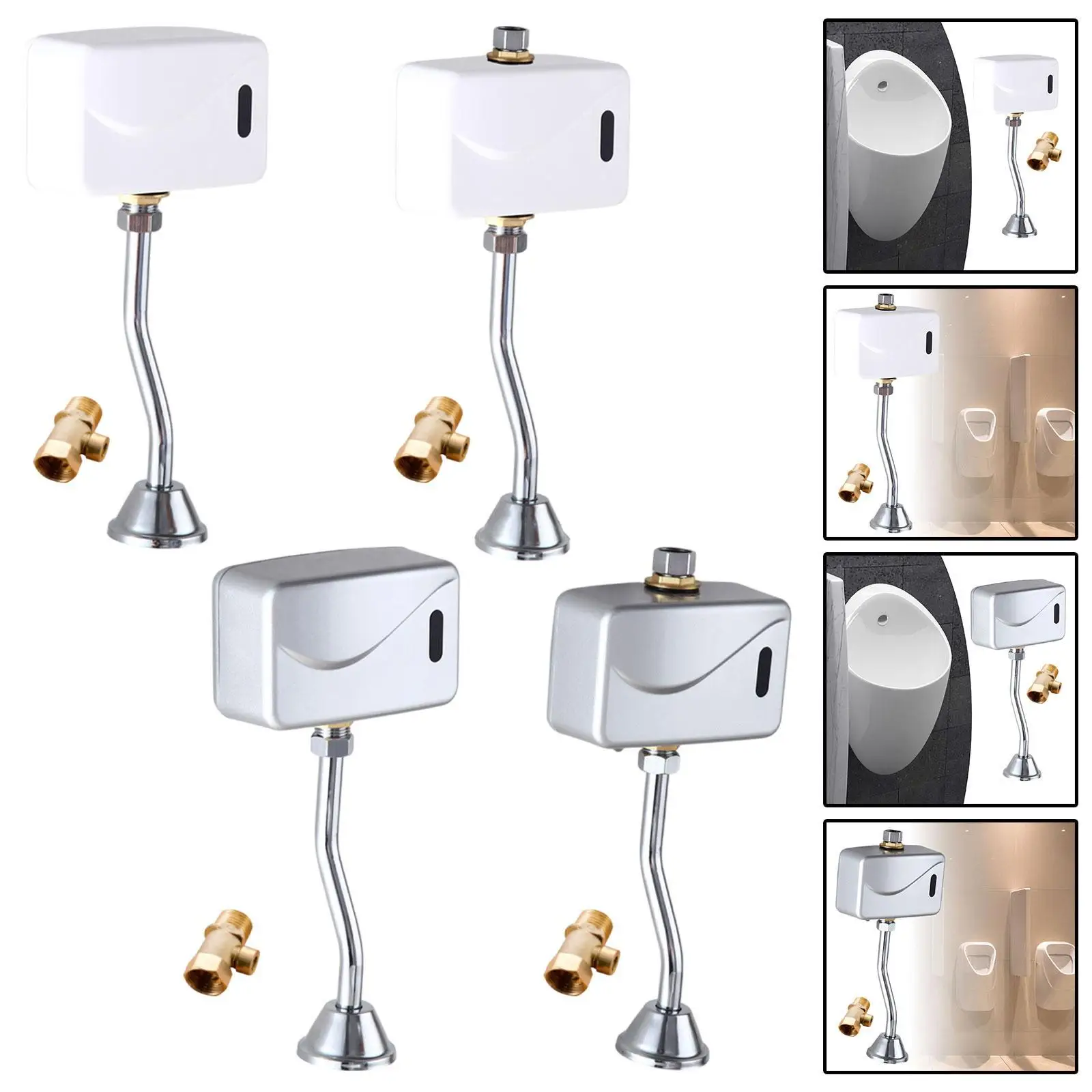 Touchless Urinal Flush System, Wall-Mounted Valve for Restroom Facilities
Touchless Urinal Flush System, Wall-Mounted Valve for Restroom Facilities