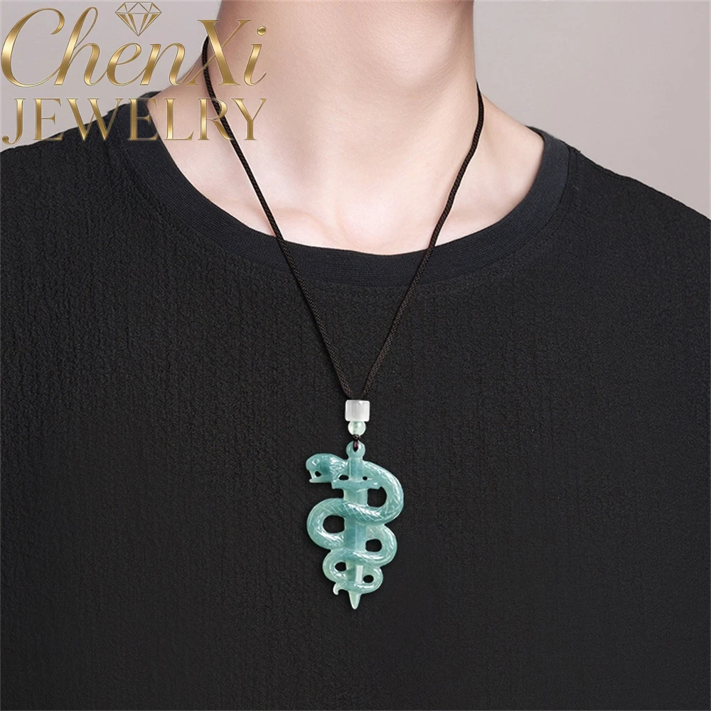 High-end Natural Ice-grade Jadeite Snake Sword Pendant Luxury Quality Fashion Fine Jewelry Exquisite Elegant Popular Amulets
High-end Natural Ice-grade Jadeite Snake Sword Pendant Luxury Quality Fashion Fine Jewelry Exquisite Elegant Popular Amulets